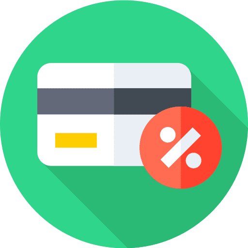 Credit card payment method debit card shopping icon