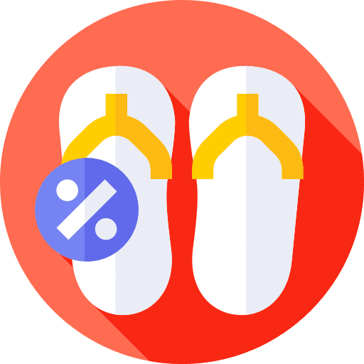 Flip flops commerce and shopping fashion flip flops icon
