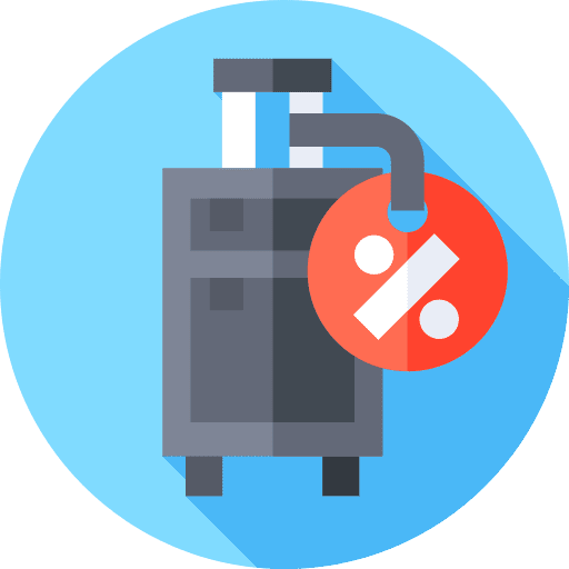 Luggage luggage sales percentage icon Luggage luggage sales percentage icon