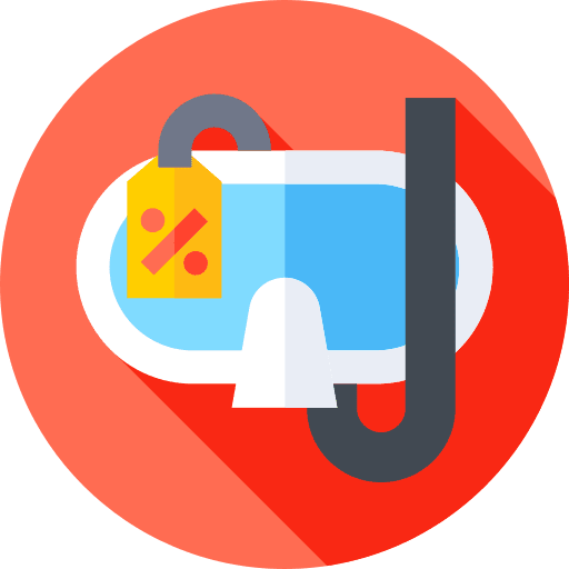 Snorkel commerce and shopping summer sale price tag icon Snorkel commerce and shopping summer sale price tag icon