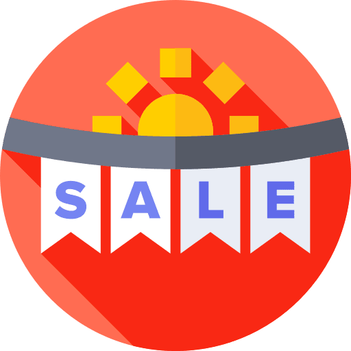 Summer sale discount commerce and shopping season icon Summer sale discount commerce and shopping season icon