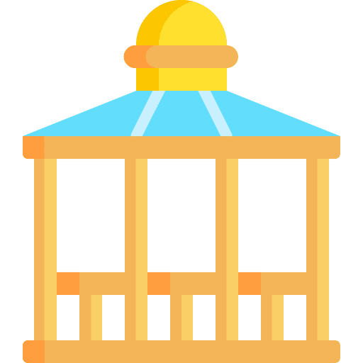 Gazebo architecture gazebo gardening icon