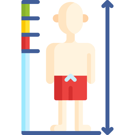 Height limit signaling height limit height icon
