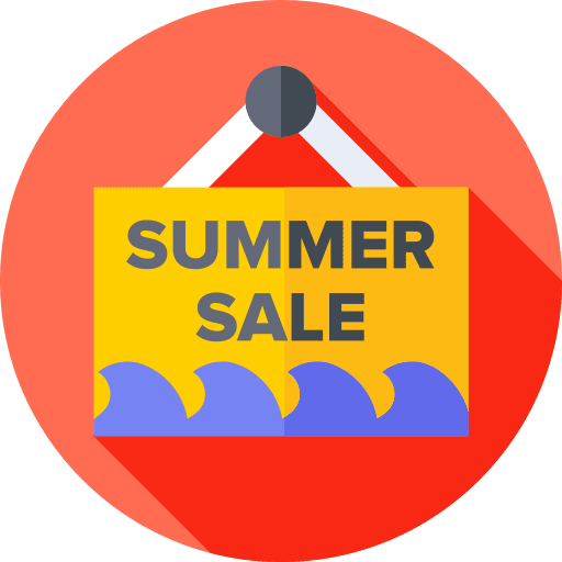 Summer sale summer sale hanging commerce and shopping icon Summer sale summer sale hanging commerce and shopping icon
