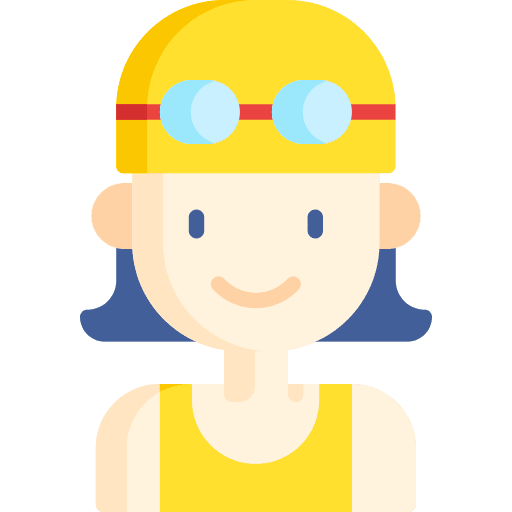 Swimmer caucasian swimmer sports and competition icon