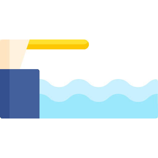 Trampoline olympic games springboard sports and competition icon