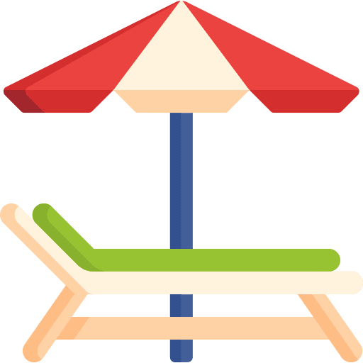 Sunbed summer sunbed sun umbrella icon Sunbed summer sunbed sun umbrella icon