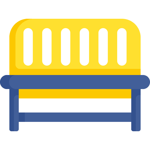 Bench furniture and household relax outdoor icon Bench furniture and household relax outdoor icon