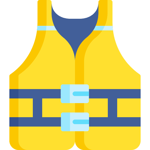 Life jacket sports and competition protection security icon Life jacket sports and competition protection security icon