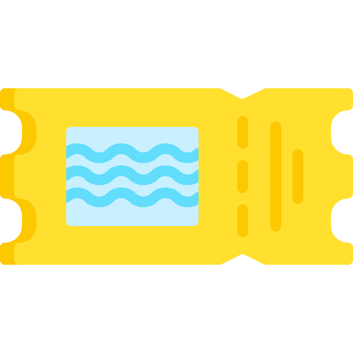 Ticket swimming pool files and folders water icon Ticket swimming pool files and folders water icon