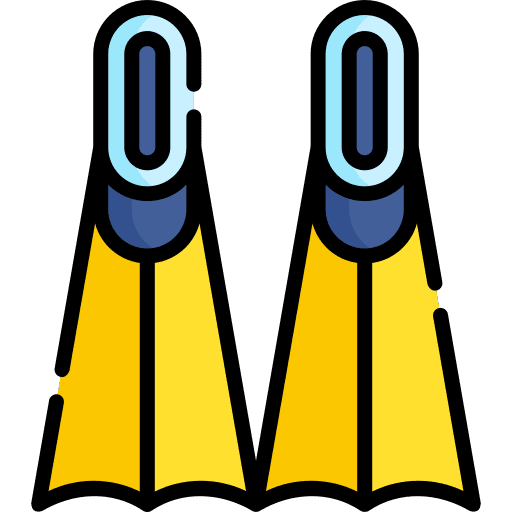 Fins sea sports and competition swim icon Fins sea sports and competition swim icon