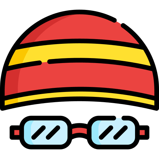 Swimming cap swimming cap sports and competition swimmer icon Swimming cap swimming cap sports and competition swimmer icon