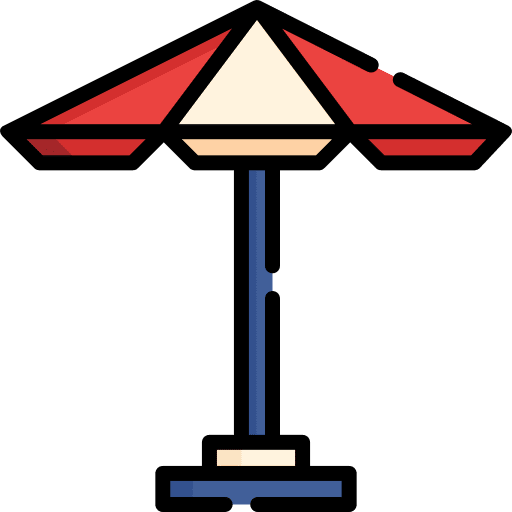 Umbrella beach holidays hobbies and free time icon Umbrella beach holidays hobbies and free time icon