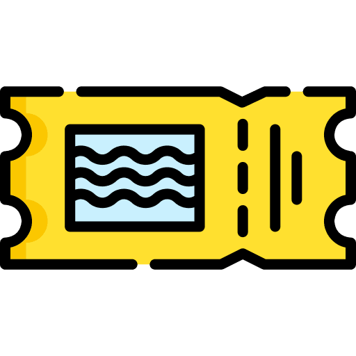 Ticket water ticket swim icon Ticket water ticket swim icon