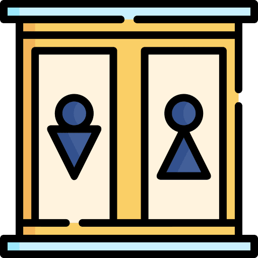 Toilet man woman restroom icon Toilet man woman restroom icon
