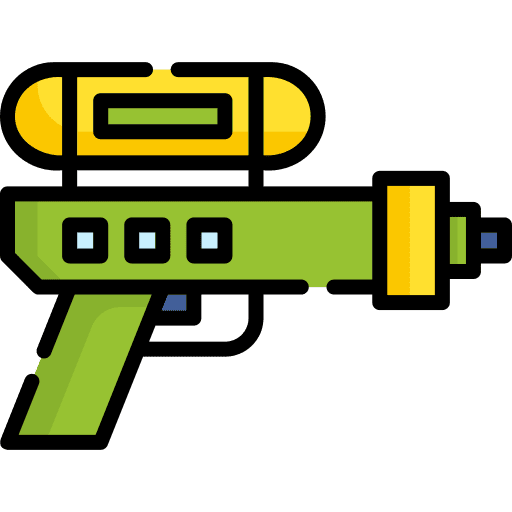 Water gun childhood fun kid and baby icon Water gun childhood fun kid and baby icon
