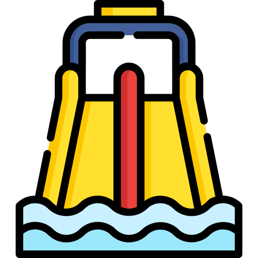 Water slide water park season vacation icon Water slide water park season vacation icon