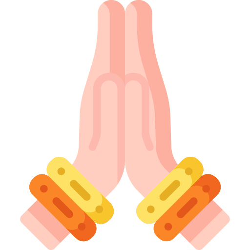 Hands cultures pray religion icon Hands cultures pray religion icon