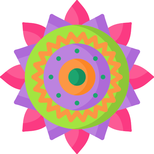 Rangoli adornment shapes and symbols decoration icon Rangoli adornment shapes and symbols decoration icon