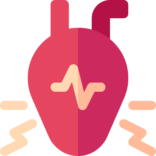 Heart attack heart failure healthcare and medical hospital icon