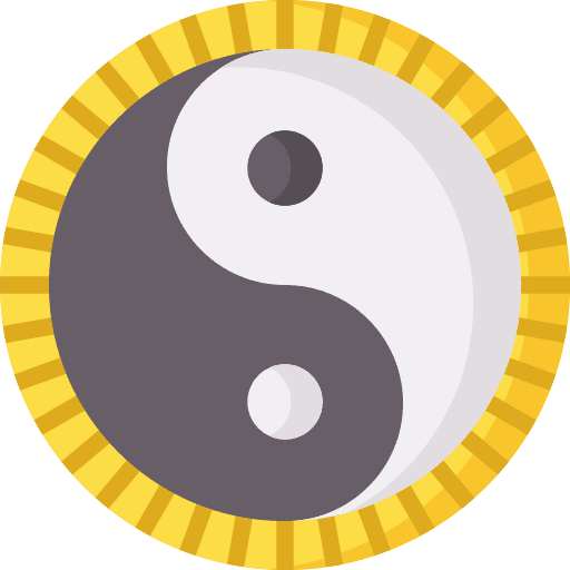 Yin yang symbol cultures philosophy icon Yin yang symbol cultures philosophy icon