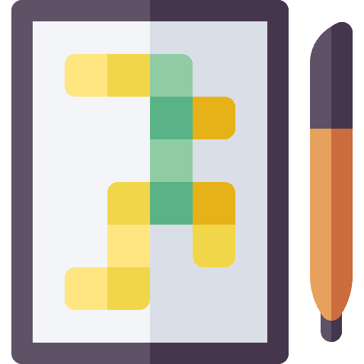 Crossword education hobby game icon Crossword education hobby game icon