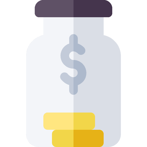 Jar cash investment jar icon