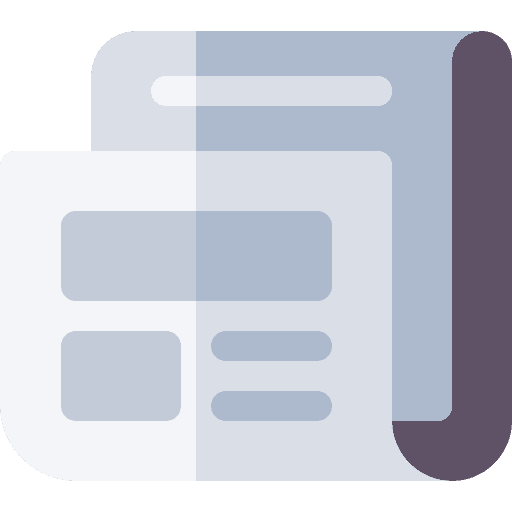 Newspaper article reading communications icon Newspaper article reading communications icon