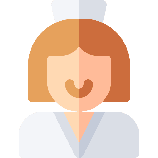 Nurse caucasian woman person icon Nurse caucasian woman person icon
