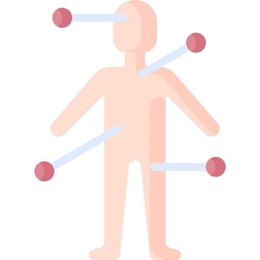 Endocrine system human body body organ anatomy icon