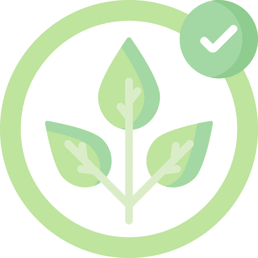 Nontoxic chemical free plant non toxic icon