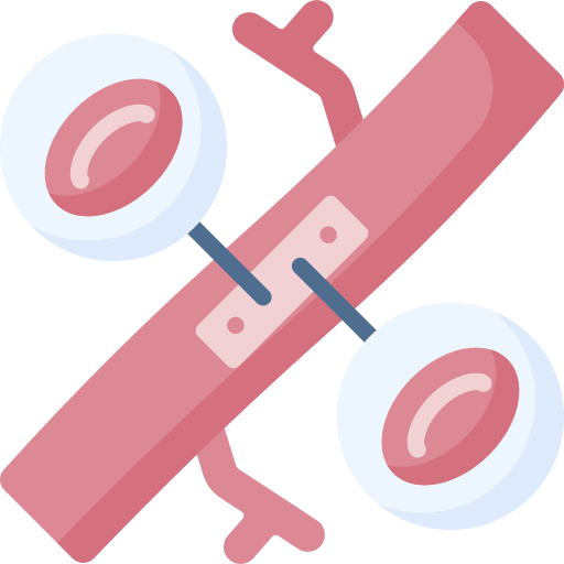Blood vessel healthcare and medical human body icon Blood vessel healthcare and medical human body icon
