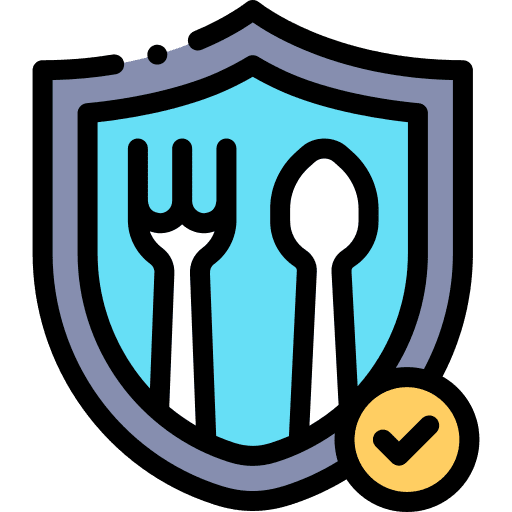 Food safety check security healthcare icon