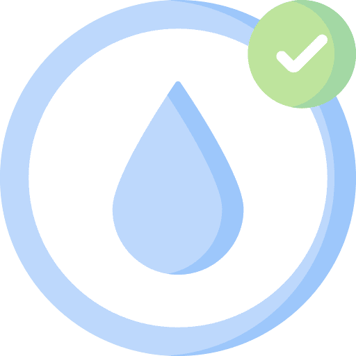 Hypoallergenic symbol checkmark signaling icon Hypoallergenic symbol checkmark signaling icon