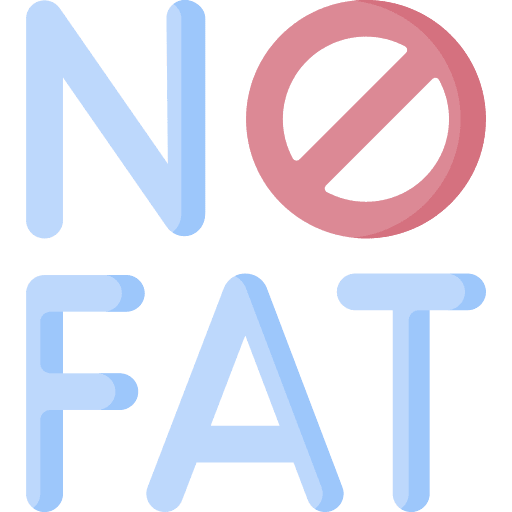 No fat healthcare sign diet icon No fat healthcare sign diet icon