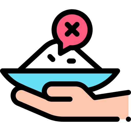 Appetite forbidden healthcare and medical food icon Appetite forbidden healthcare and medical food icon