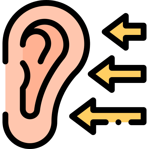 Auditory anatomy auditory communicate icon Auditory anatomy auditory communicate icon