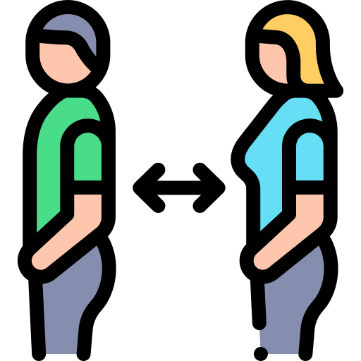 Queue people line security icon Queue people line security icon