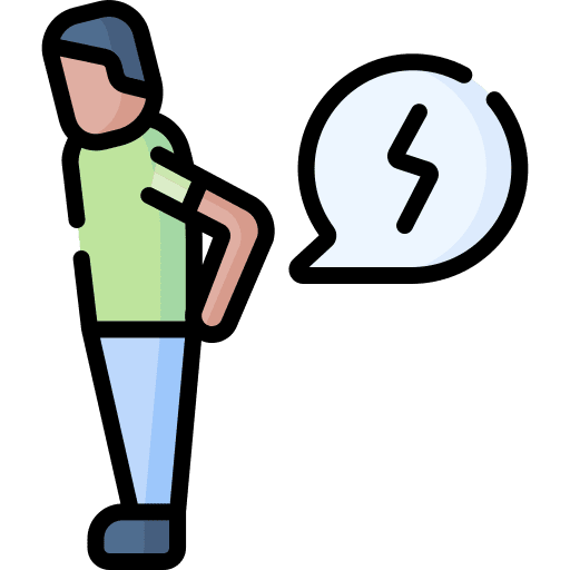Back pain ill sick injured icon Back pain ill sick injured icon
