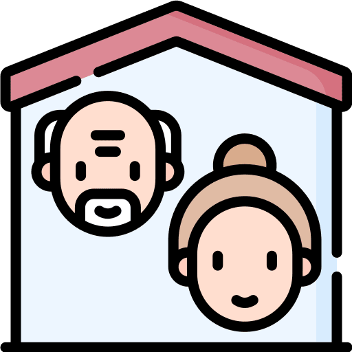 Elderly home grandparents person elderly home icon Elderly home grandparents person elderly home icon