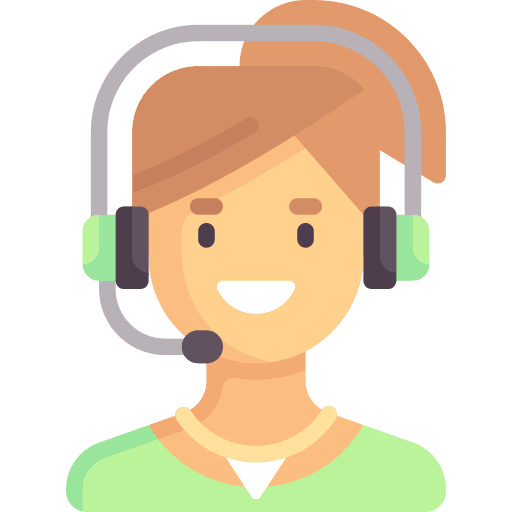 Call center agent caucasian people professions and jobs icon
