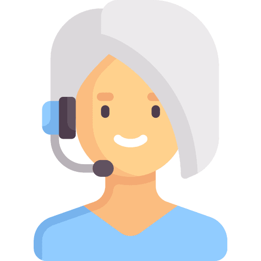 Call center agent contact center caucasian headphones icon Call center agent contact center caucasian headphones icon