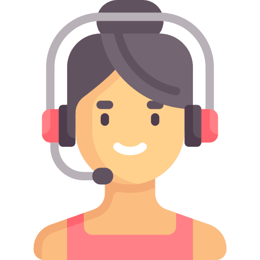 Call center agent black hair avatar contact center icon Call center agent black hair avatar contact center icon