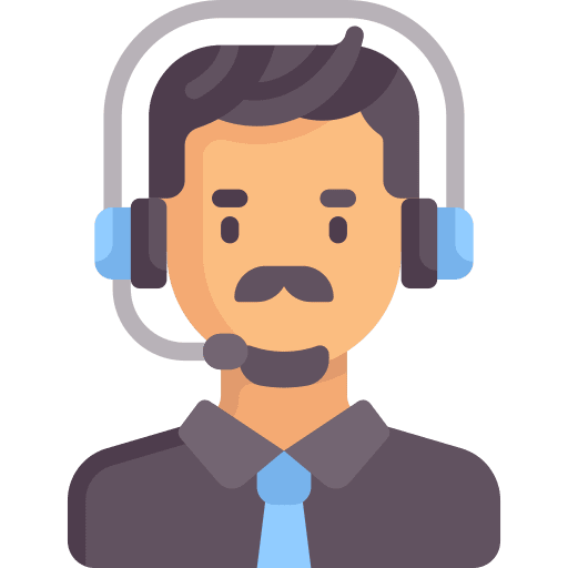 Call center agent black hair help desk professions and jobs icon Call center agent black hair help desk professions and jobs icon
