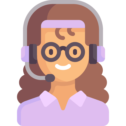 Call center agent eye glasses avatar people icon Call center agent eye glasses avatar people icon