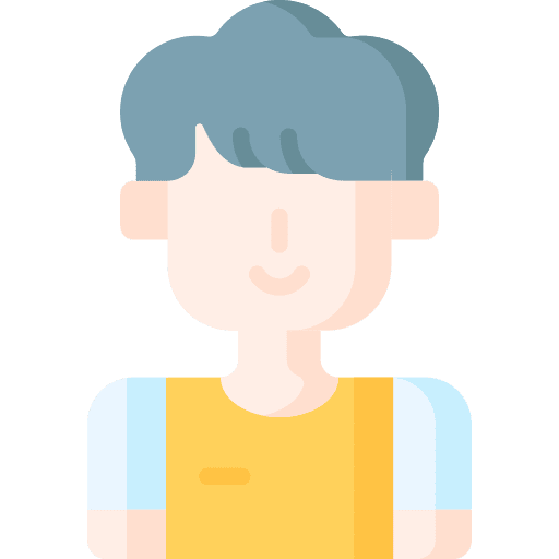 Kid avatar young black hair icon Kid avatar young black hair icon