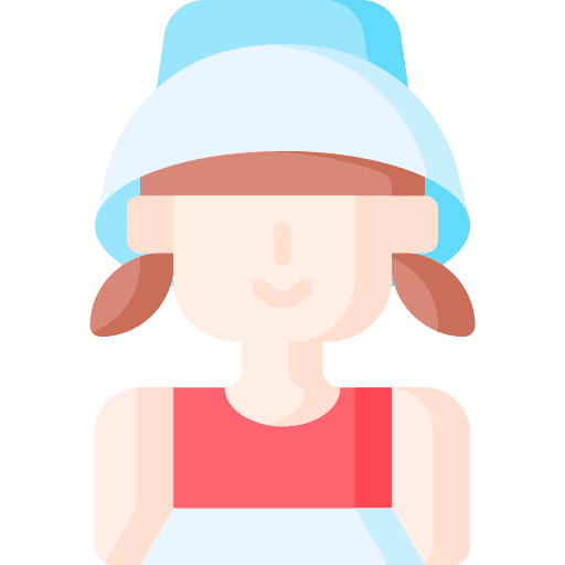 Kid girl young pigtails icon Kid girl young pigtails icon
