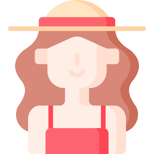 Woman sun hat summer holidays pamela hat icon Woman sun hat summer holidays pamela hat icon