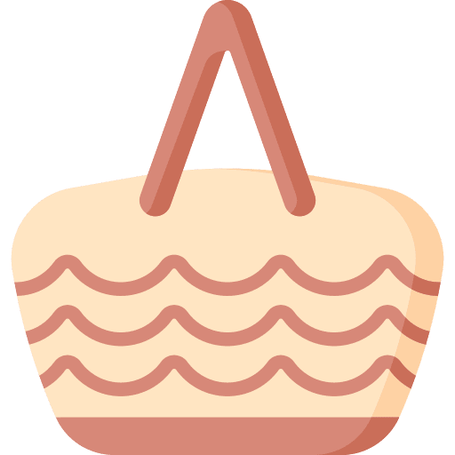 Bag summer beach accessory icon Bag summer beach accessory icon