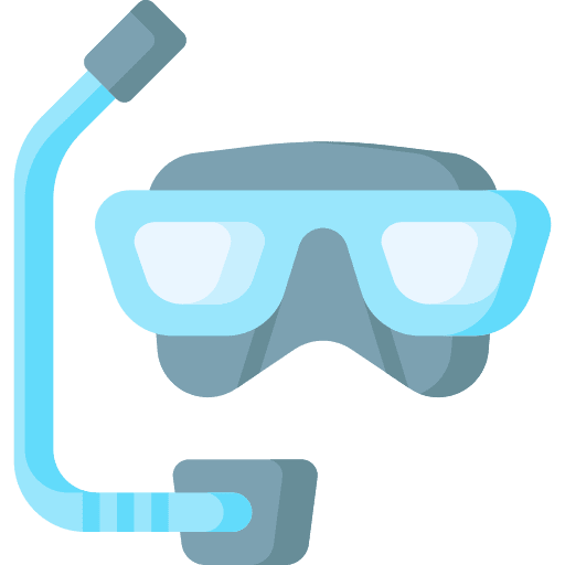 Diving goggles underwater water sport scuba diving icon Diving goggles underwater water sport scuba diving icon